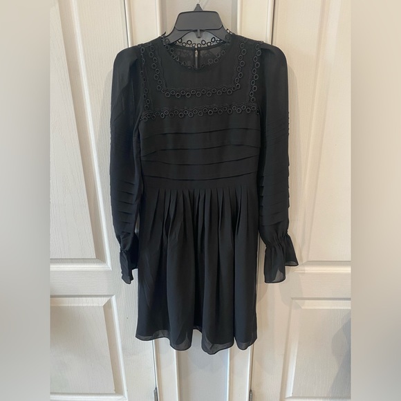 Ted Baker Black Lace Trimmed Arrebel Dress - Picture 2 of 8